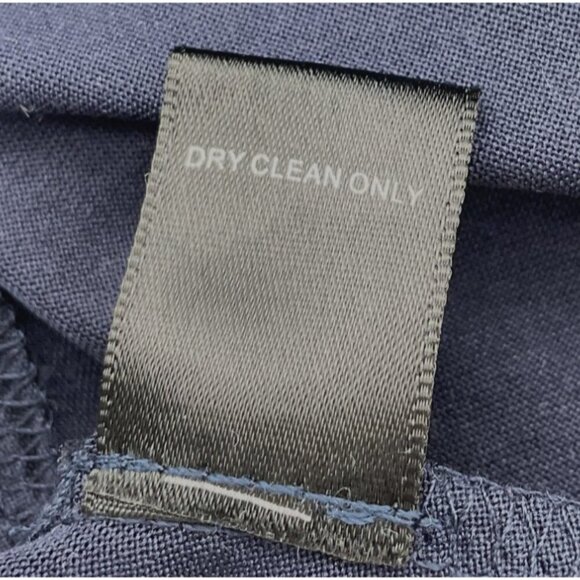 Double Zero Long Sleeve Tie Neck Lined Faux Wrap Pleated Colorblock Dress Small - Picture 6 of 7